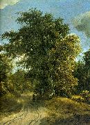 Meindert Hobbema Woodland Road Norge oil painting reproduction